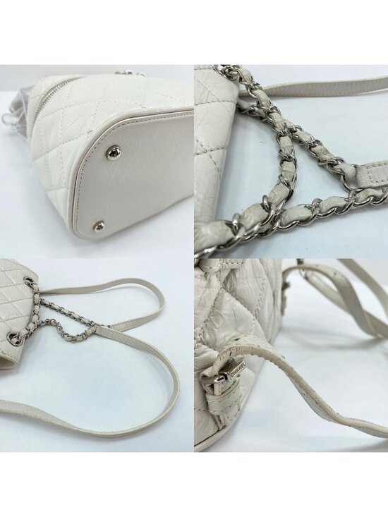 Chanel Backpack Quilted White main image 4